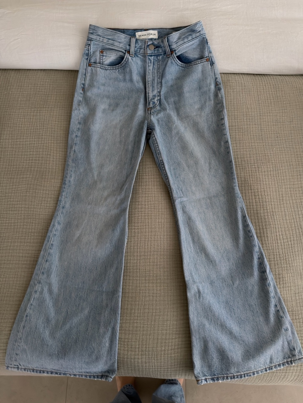 Aritzia Denim Forum Marlene high rise flare
